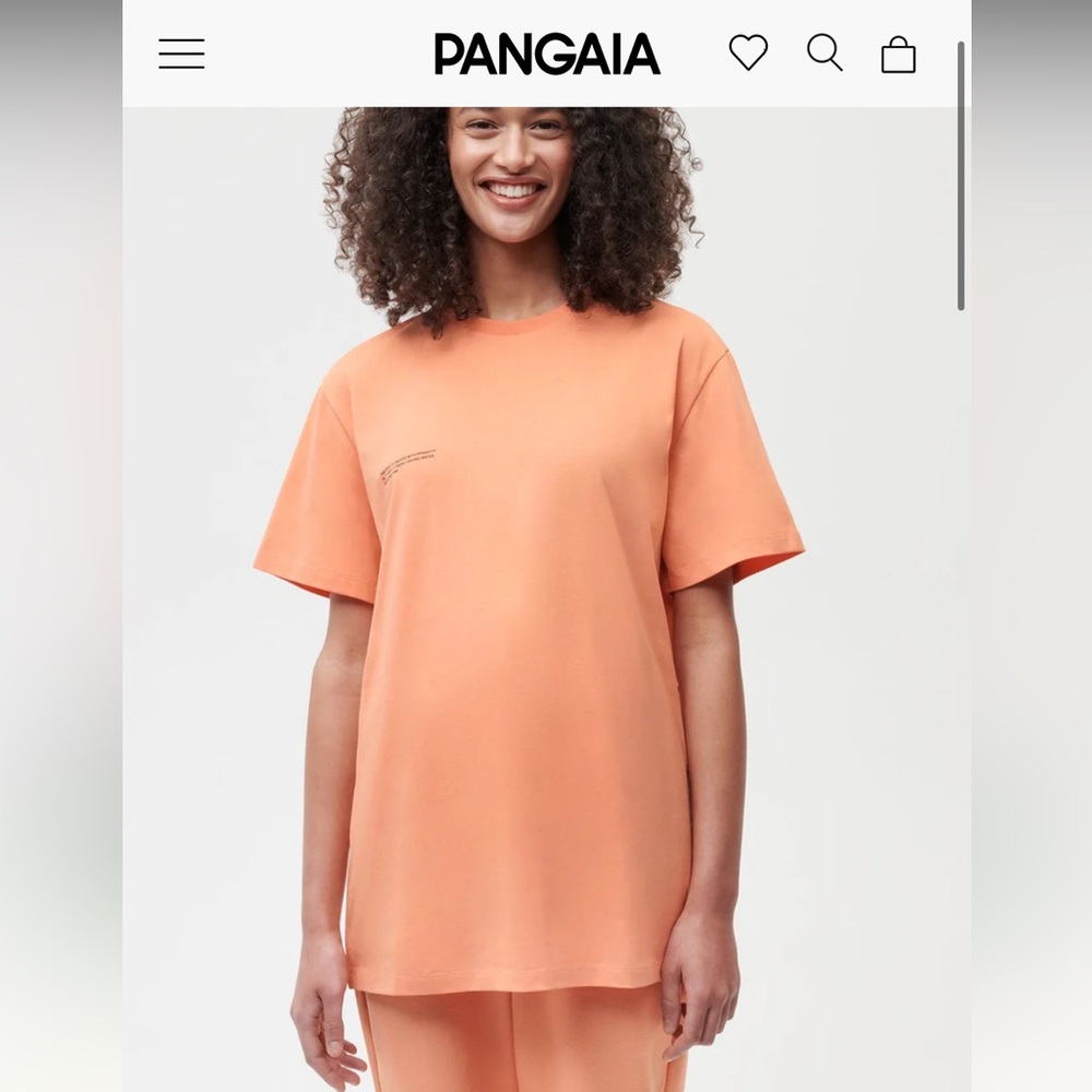 Pangaia PPRMINT™ Organic Cotton T-Shirt - Peach Perfect